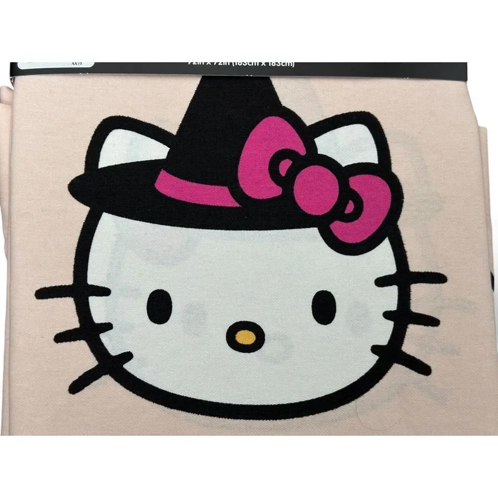 Hello Kitty‎ Sanrio Halloween Witch Cotton Shower Curtain 72x72